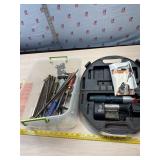 Files, cordless screw driver and versa pack