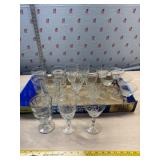 3 set of 6 each glasses
