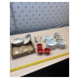 Anchor Hockjng measuring cup, condiment bowls and