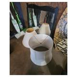Lamp shades and mirror