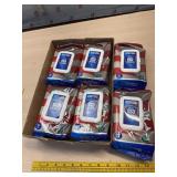 6 new packages of GSD wet wipes
