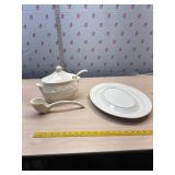 Soup Toureen with spoon, Lg Platter made in Italy