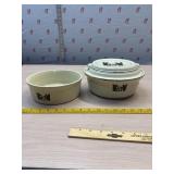 Hall Pottery Silhouette Tavern Covered Casserole