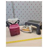 Sunbeam iron works,  stool, and misc