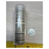 Roll of 50 Silver Dimes