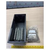 Springs and rivots and Dom Perignon box