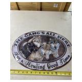 Wolf Tin Sign
