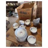 Bella Marie China 14 cups 12 saucers gravy boat,