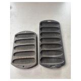 Cast iron corn bread pans