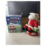 Santa on Snow Saucer