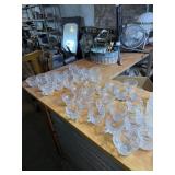Large lot of punch bowl cups