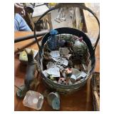 Basket with tape measure and more goodies