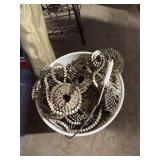 Bucket of coil nails