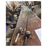 2 Zebco 33 rods and reels