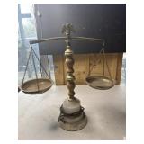 Scales of justice lamp