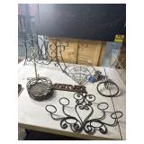 Metal items, wall hangings, record holder plate