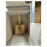 Hummel Bell, glass, brass and ceramic Bells
