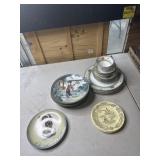 1971 Mummel plate, 7 Oriental collector plates