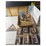 Night light, wire brush, toys, 6 pepper sprays