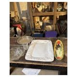 Platter. Iris ruffled edge bowl vases bowls and