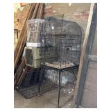 Bird cage on stand 24ï¿½x24ï¿½ x64ï¿½