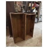 Wood boxes (2) 40ï¿½x15ï¿½x10ï¿½