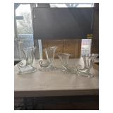 CORNUCOPIA Vases 2 large 2 smaller