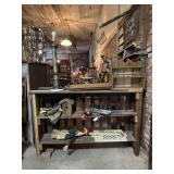 61ï¿½x15ï¿½40ï¿½ shelf and contents lamp and all