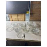 LgLot of vintage glass bowls