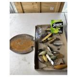Metal fish plate and lures