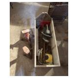 Wood box with jack stands and more