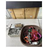 Lot of cookie cutter and wood bowl