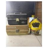 2 tackle boxes and flow troll