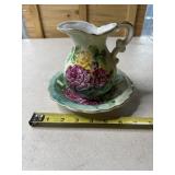 Lefton pitcher and bowl