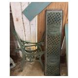 Cast auto bench ends and back