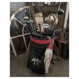 Huge golf bag and contents