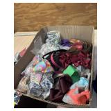 Lg Hair bows, neck ties, new pillow shanks, belts