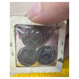 3 Indian head pennies
