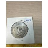 1940 Walking Liberty half dollar