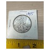1945 Walking Liberty half dollar