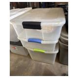 3 totes with lids