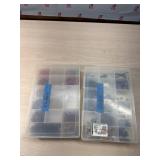 2 tackle box organizers of beads