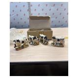 Set of 4 new Holstein Cow Figures