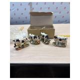Set of 4 new Holstein Cow Figures
