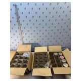 Wide mouth and regular golden harvest pint jars