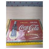New Coca Cola tin sign