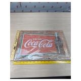 New Coca Cola tin sign
