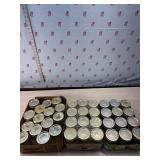1 new case of golden harvest half pint jars and 2
