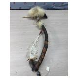 BUFFALO HORN DANCE STICK/WAR CLUB