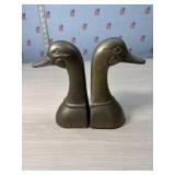 Brass duck bookends